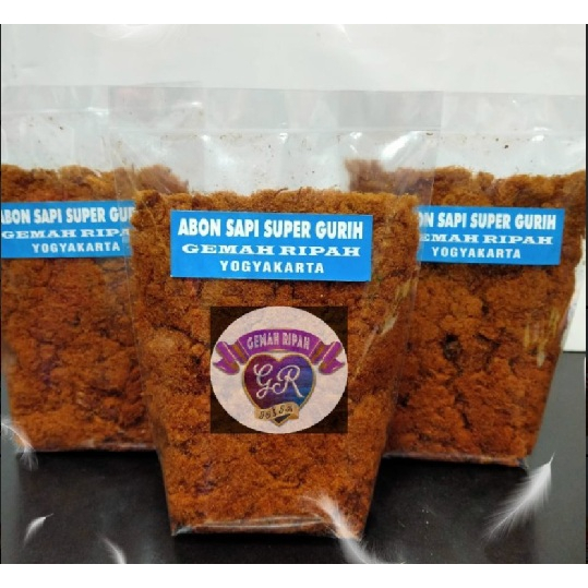 

Abon sapi kualitas super aneka rasa manis/pedas/gurih/ Gemah Ripah