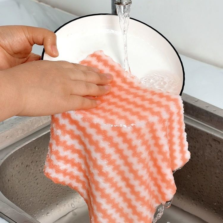 ASIN829 Kain Lap Dapur Tidak Menodai Minyak Dan Tidak Menumpahkan Rambut L01 Streak-free Glass Cleaning Cloths