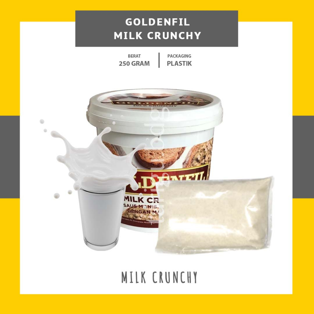 

MILK CRUNCHY GOLDENFIL CHOCO CRUNCHY 250GR - SELAI COKLAT SUSU MATCHA RENYAH - HAZELNUT GREEN TEA CHOCOLATE TIRAMISU - SELAI RENYAH CRUNCHY COKLAT - SELAI ISIAN ROTI BAKAR