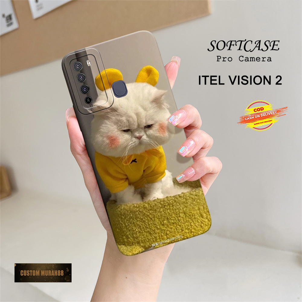 Case Itel Vision 2 Terbaru - Fashion Case Cats - Casing Hp Itel Vision 2 - Soft Case Hp Itel Vision 