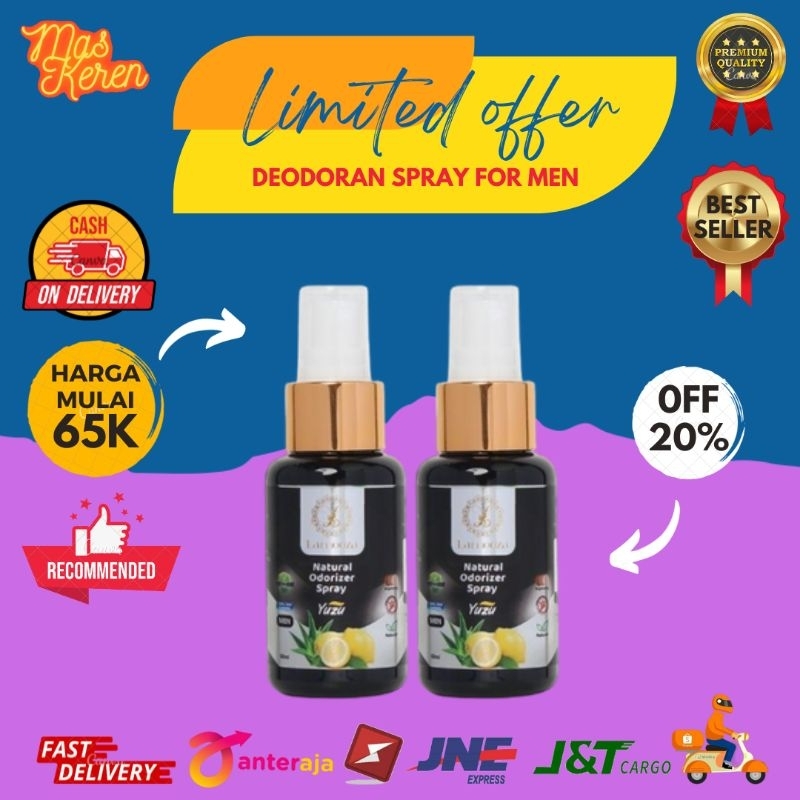 Deodorant spray for men Afiato Lamooza Odorizer Spray Men 60ml