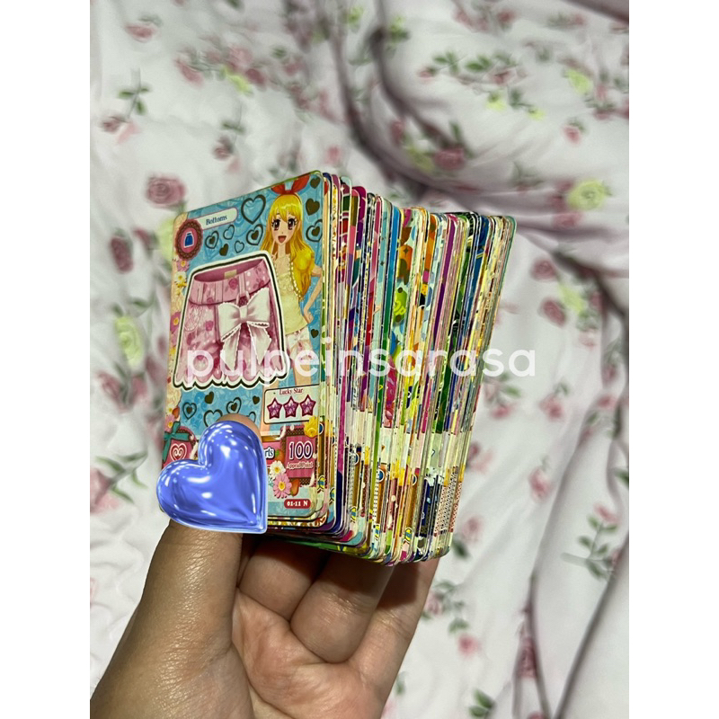 TAKE ALL KARTU AIKATSU ORI (total ada 68 kartu. 54 kartu asli dari mesin, 14 kartu bukan dari mesin.