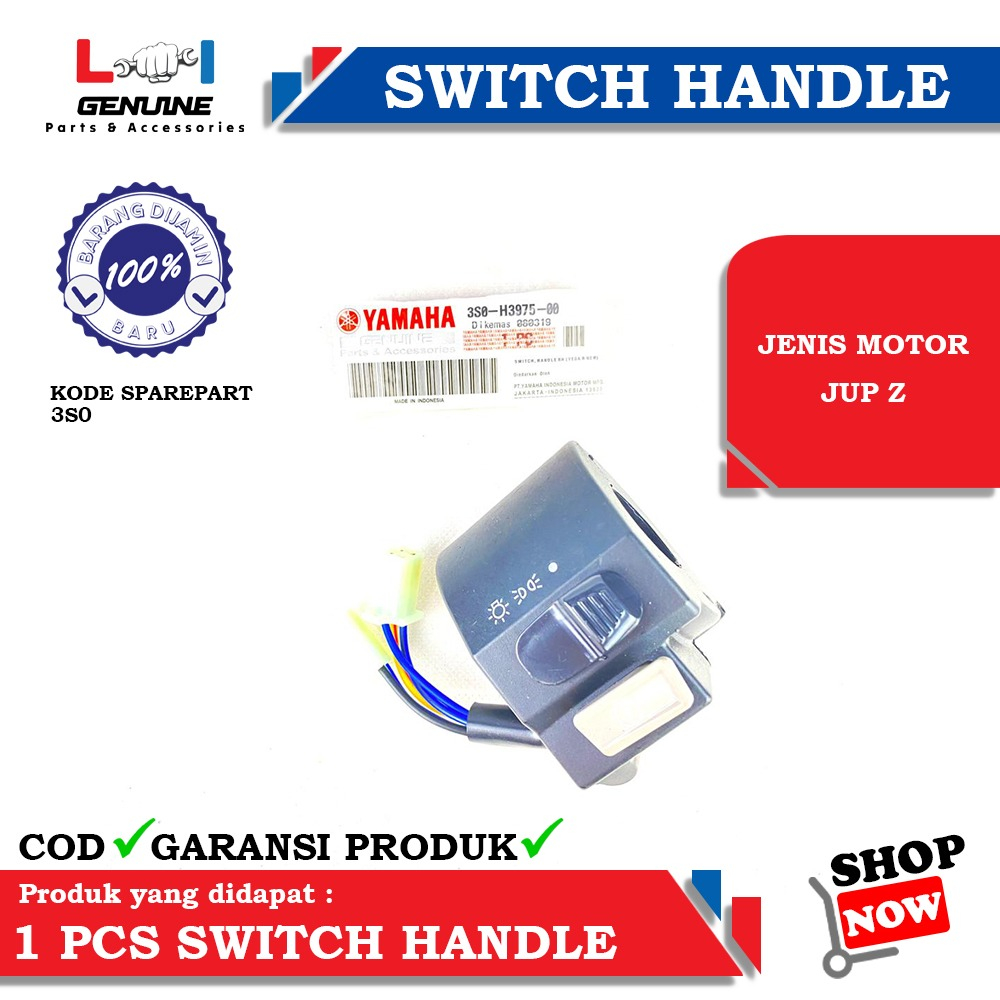 -LOI- SAKLAR KANAN HOLDER KANAN SWITCH HANDLE JUPITER Z VEGA R NEW 3S0