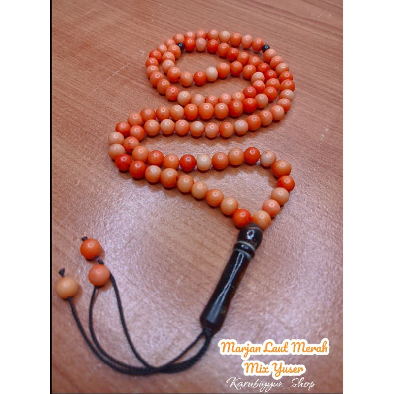 Tasbih Batu Marjan Laut Merah Mix Yuser Laut Merah Asli Import Mesir