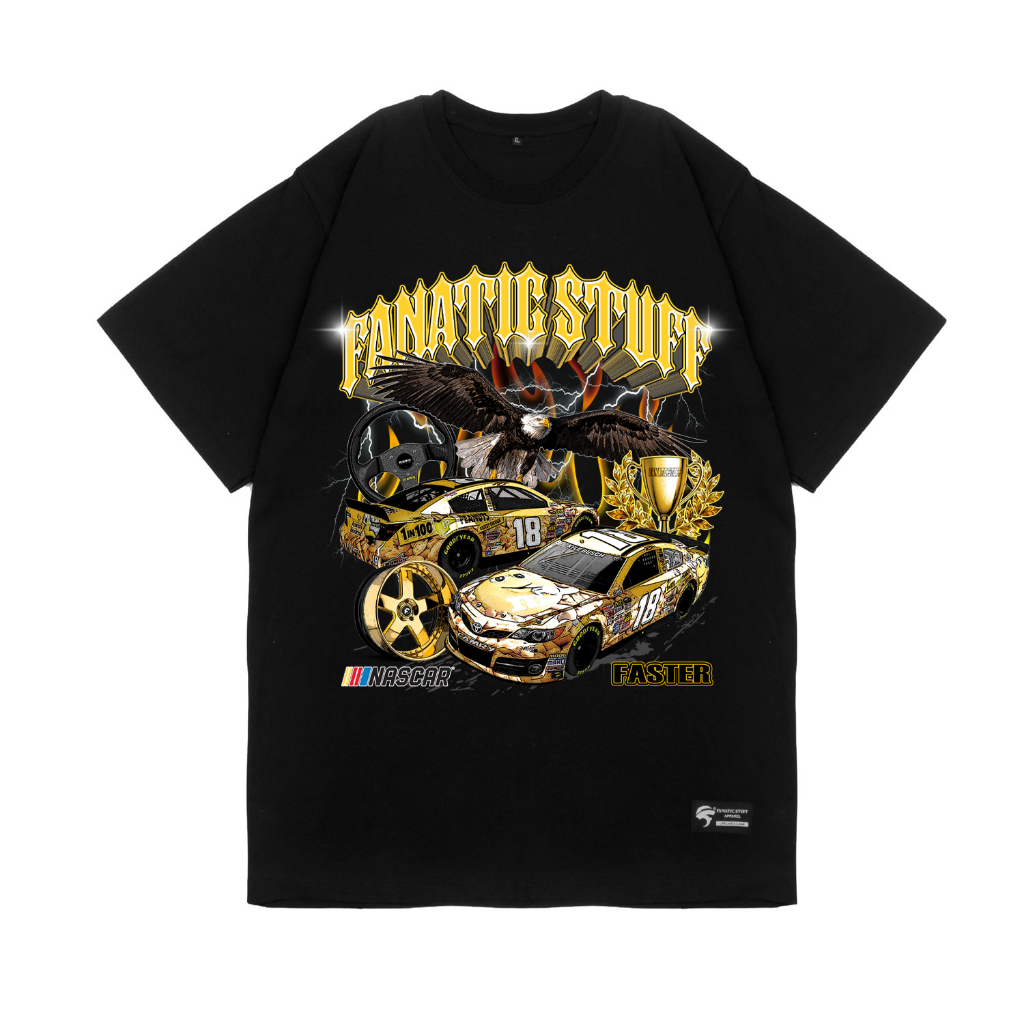 T-Shirt Kaos Pria "NASCAR FASTER"