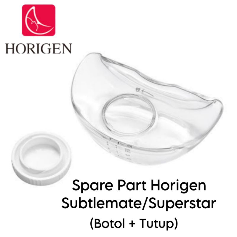 Spare Part Botol  Pompa ASI Horigen Superstar - Subtlemate Botol + Tutup