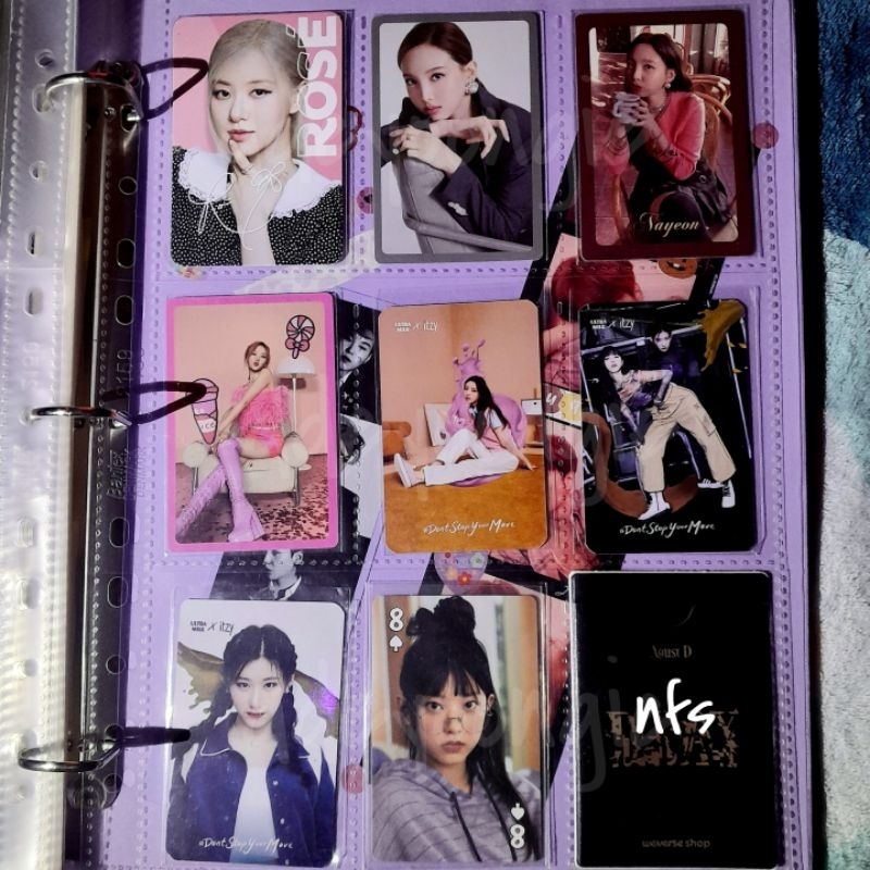 photocard girl grup haerin rose lemonilo tc sunghoon dicon ls sunoo younghoon mpc swz yoongi suga bo