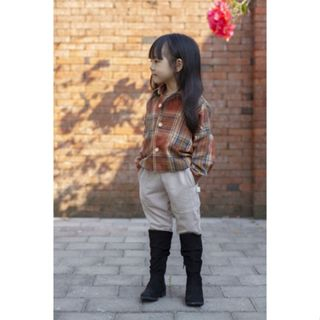 LITTLE CARACAL JADE SHIRT FLANEL KEMEJA ANAK MOTIF FLANEL UNISEX BAJU ANAK UNISEX 1-6 TAHUN