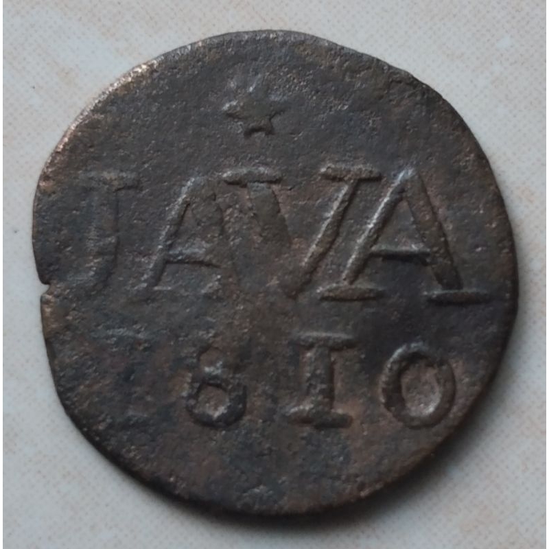 Koin Kuno Java LN 1 Doit 1810 Luis Napoleon - YN368