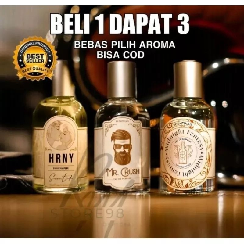 BELI 1 DAPAT 3 PARFUM MR CRUSH HRNY STAYCATION PAKET HEMAT PARFUM PREMIUM WANITA PRIA