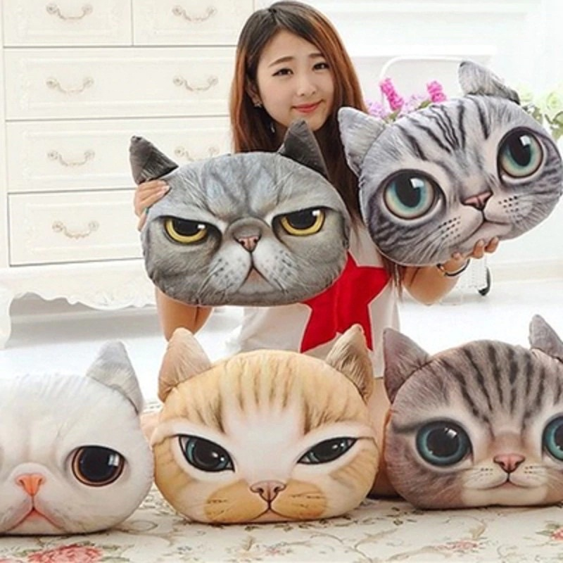 Bantal Kucing, Bantal Kepala Kucing, Cat Cushion ukuran Jumbo