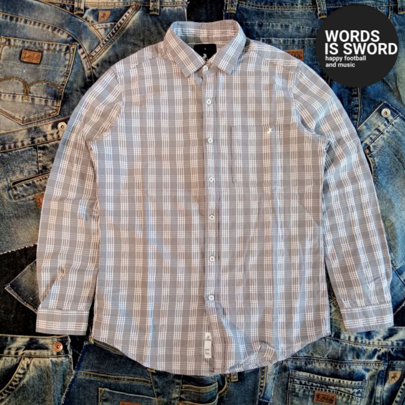 LOIS JEANS KEMEJA KOTAK SLIM FIT - KLL401 -