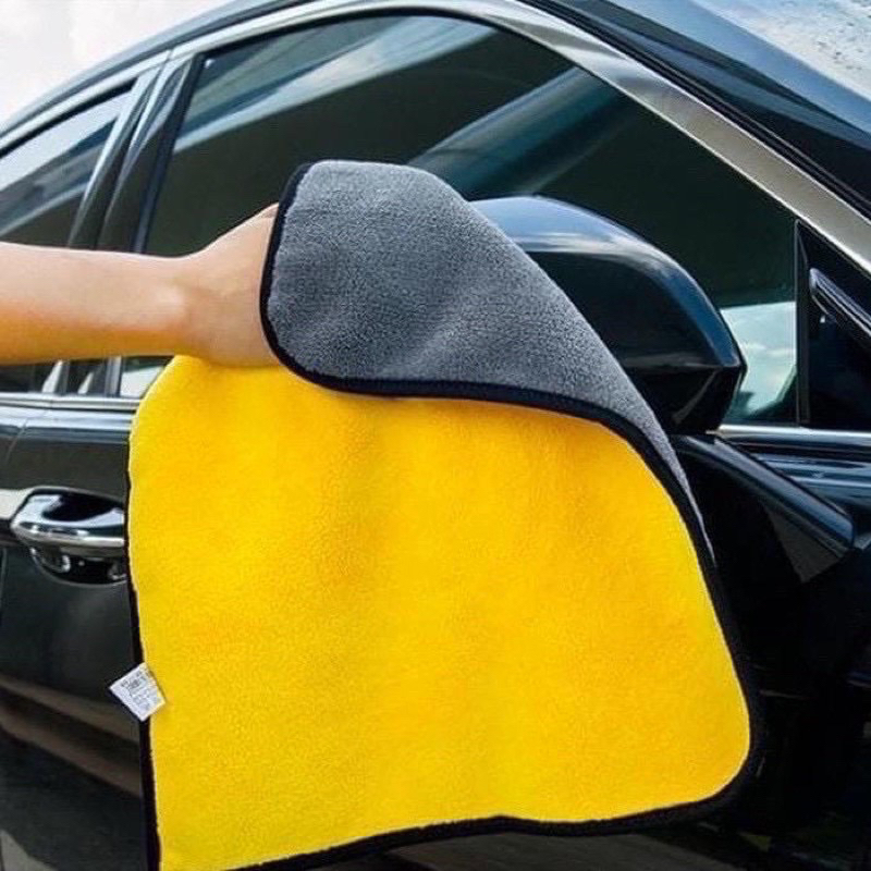 DEALSHOP21 | KAIN LAP MOBIL MICROFIBER 30 X 30 / KAIN LAP KUNING SERBAGUNA 30X30 / KAIN LAP MOTOR DAPUR / CAR WASH TOWEL