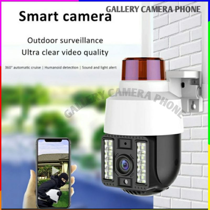 NEW IP CAM OUTDOOR V380 PRO  ALARM 12MP AUTO TRACKING  FHD.1080P