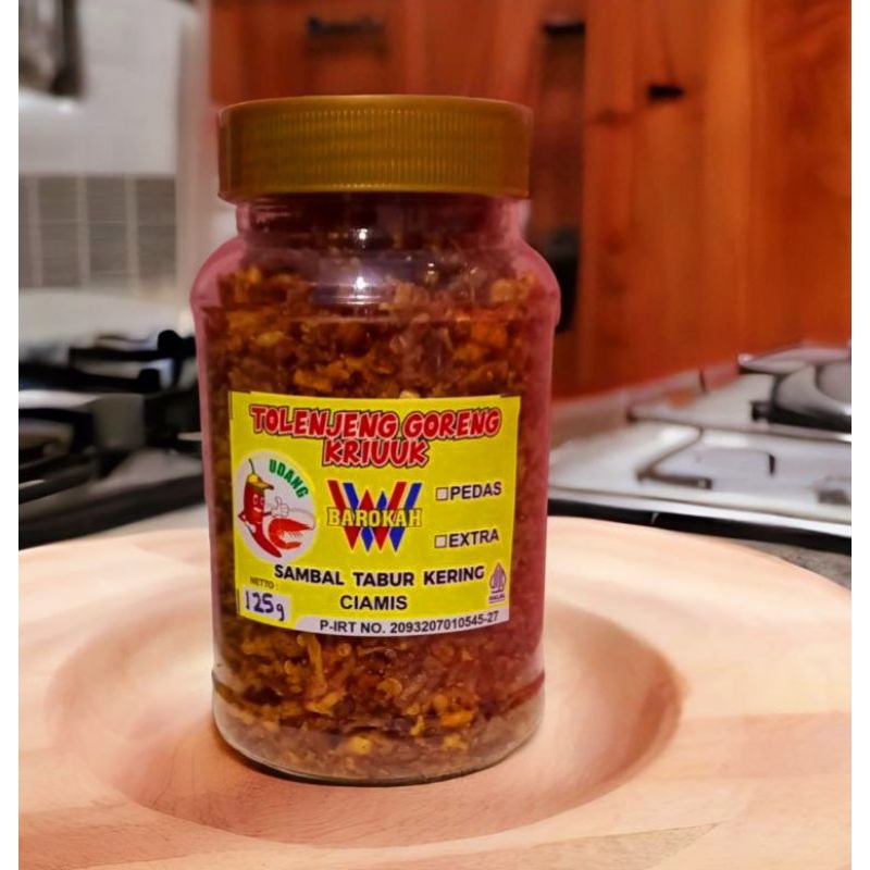 

SAMBAL KERING UDANG REBON pedas gurih renyah rasa udang rebon.