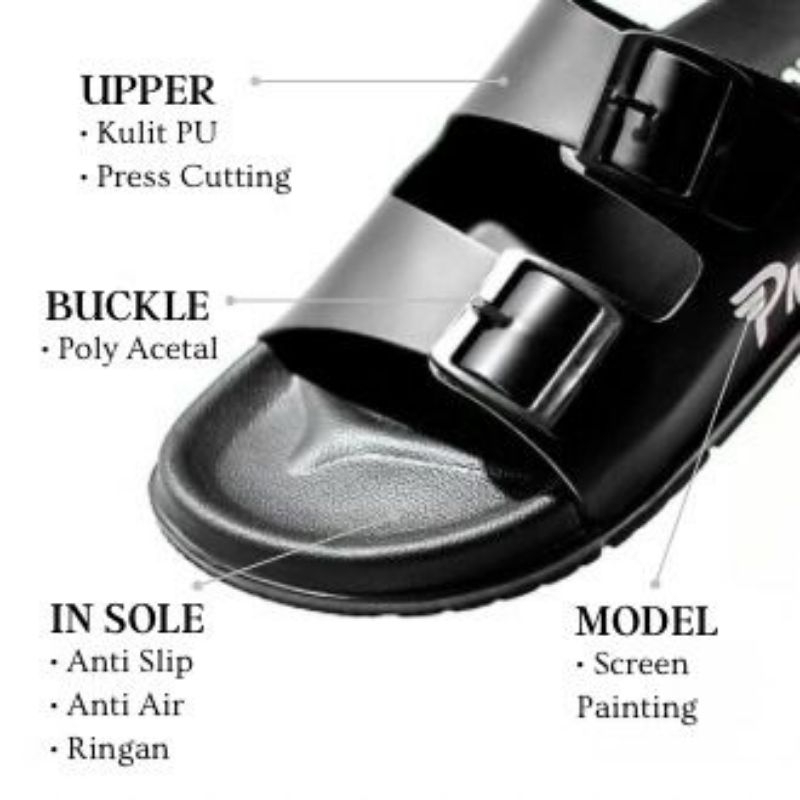 sandal slide PAZEL/sandal laki laki slop ban dua/sandal pria 2023