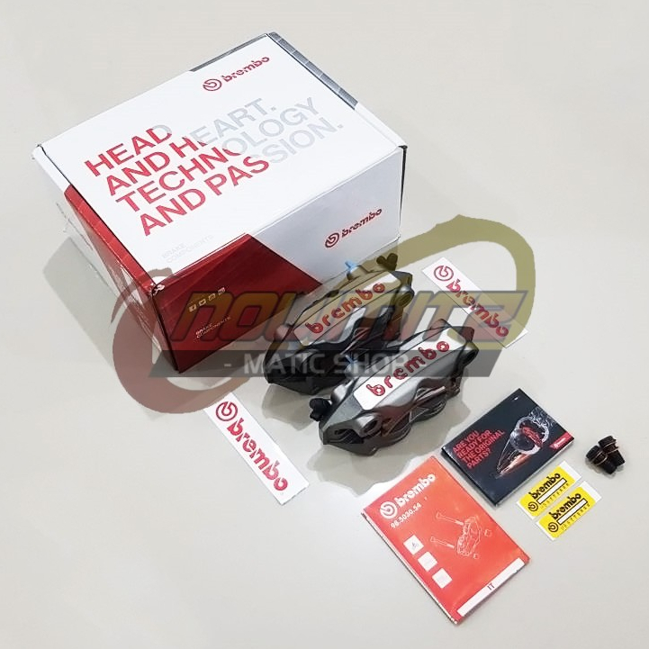 Caliper Kaliper Brembo M4 108mm Dual Set Grey Original Italy