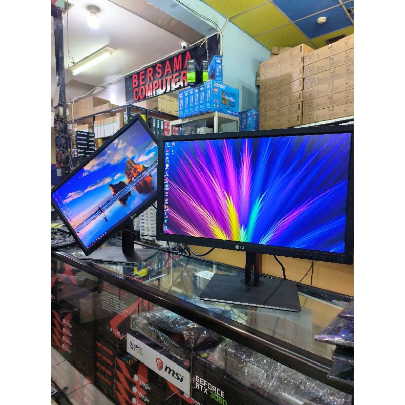 Monitor LG 24 in normal murah