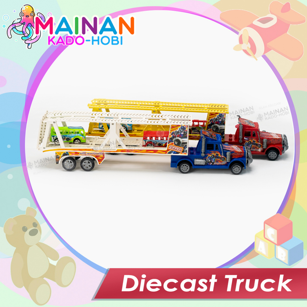 HADIAH ULANG TAHUN MAINAN ANAK MINIATUR DIECAST TRUK TRANSFORMER BUS MIKA