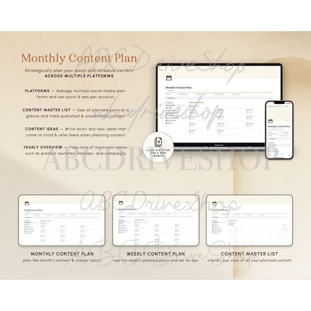 Notion Template - Social Media Planner