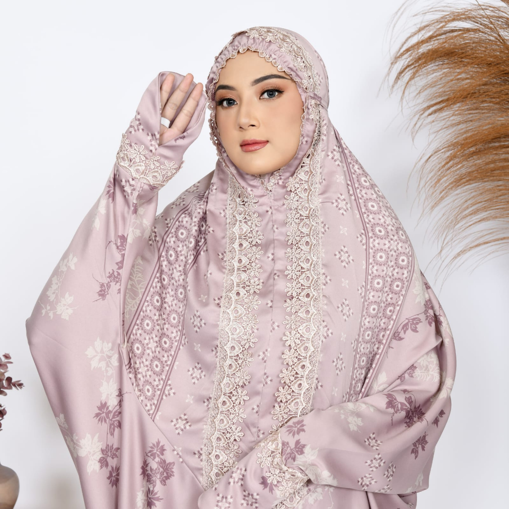 Mukena Terusan Dewasa Armani Silk Premium