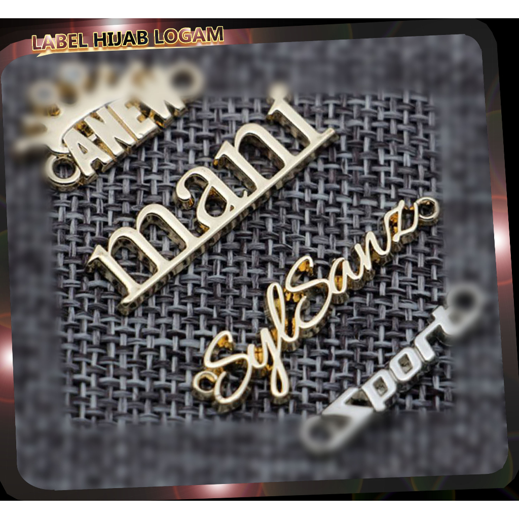 TUKANG ETCHING LOGAM STAINLESS ETSA KUNINGAN DAN PLAT UNTUK BROSS LABEL PLAT HIJAB JILBAB KERUDUNG