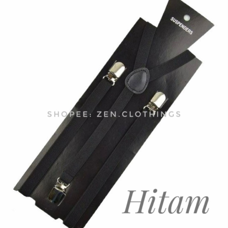 Suspender Wanita Bretel Cewek Tali Jojon Perempuan Lebar Tali 1.5 cm Slim Skinny Tali Kodok Aneka Warna (Hitam Biru Muda Tua Merah Maroon Marun Baby Pink Fuschia)