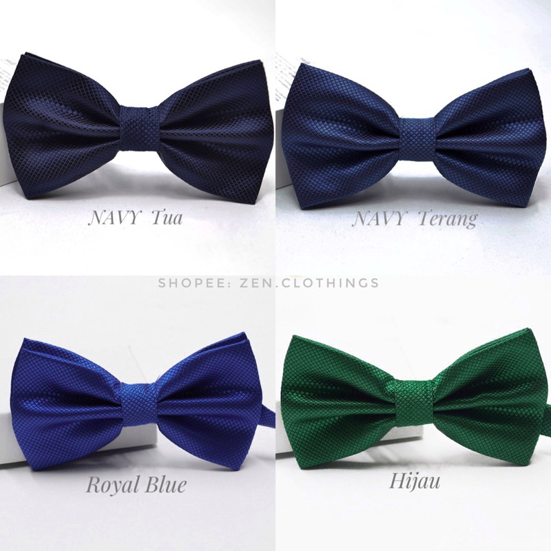 Dasi Kupu Lux Dewasa Pria Bowtie Kupu-Kupu Dasi Bow Tie Pita Kupu Kupu Aneka Warna (Hitam Abu Coklat Emas Gold Cokelat Abu-Abu Silver Cream Krem Beige Navy Biru Dongker Pink Magenta Merah Maroon Marun)
