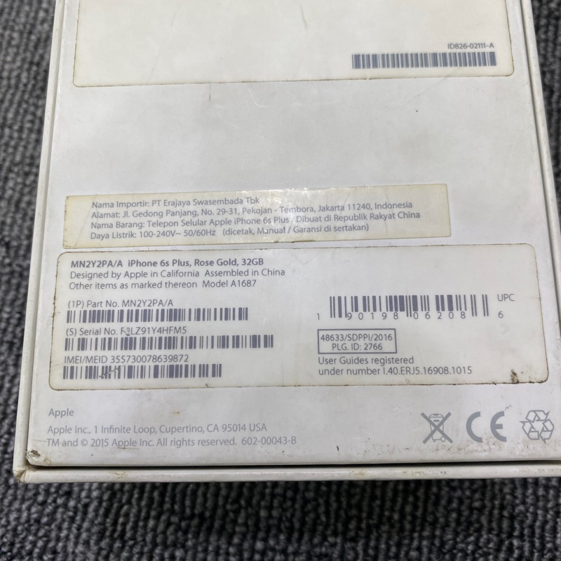 iPhone 6s plus 32GB/128gb Resmi ibox