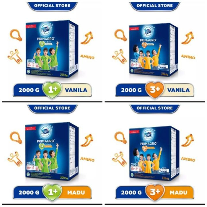 Frisian Flag Primagro 1+ Vanilla Madu 2000g