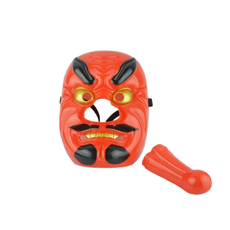 TOPENG COSPLAY DEMON SLAYER KIMETSU NO YAIBA YEYANG UROKODAKI SAKONJI TOPENG TENGU HIDUNG PANJANG COSPLAY HALLOWEEN MASK PRAJURIT HOROR