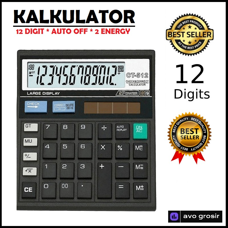 kalkulator calculator 12 digit harga murah kualitas bagus