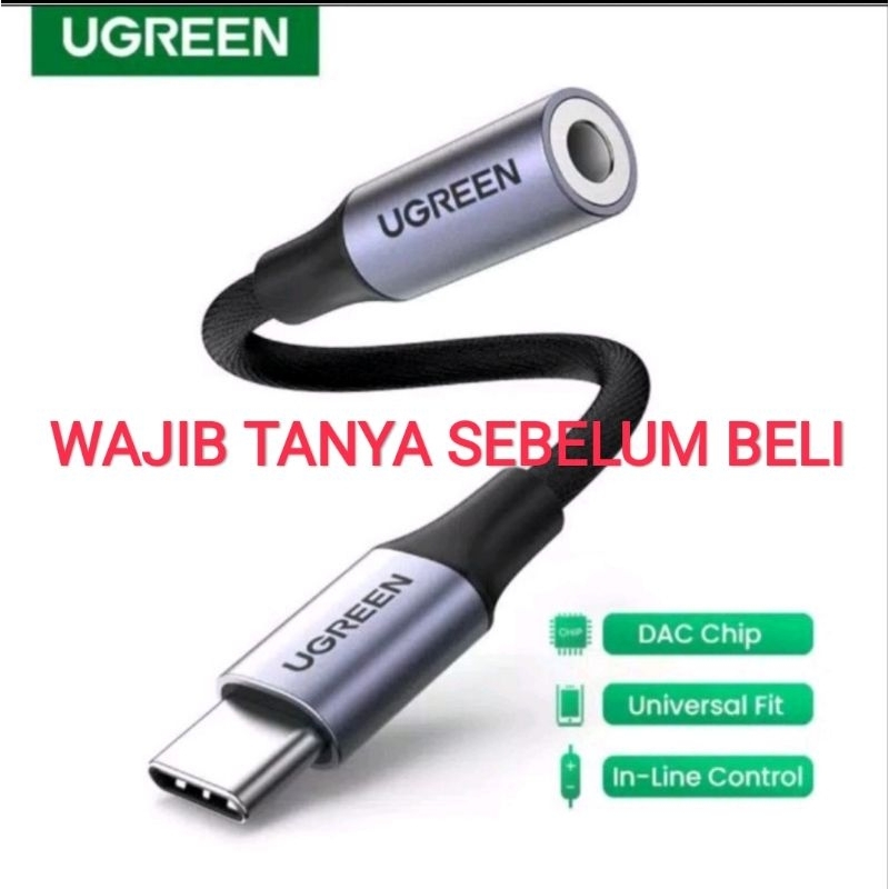 Ugreen Konverter Type C to Aux 3.5 mm - Ugreen Usb C Tipe C to Aux 3.5 mm