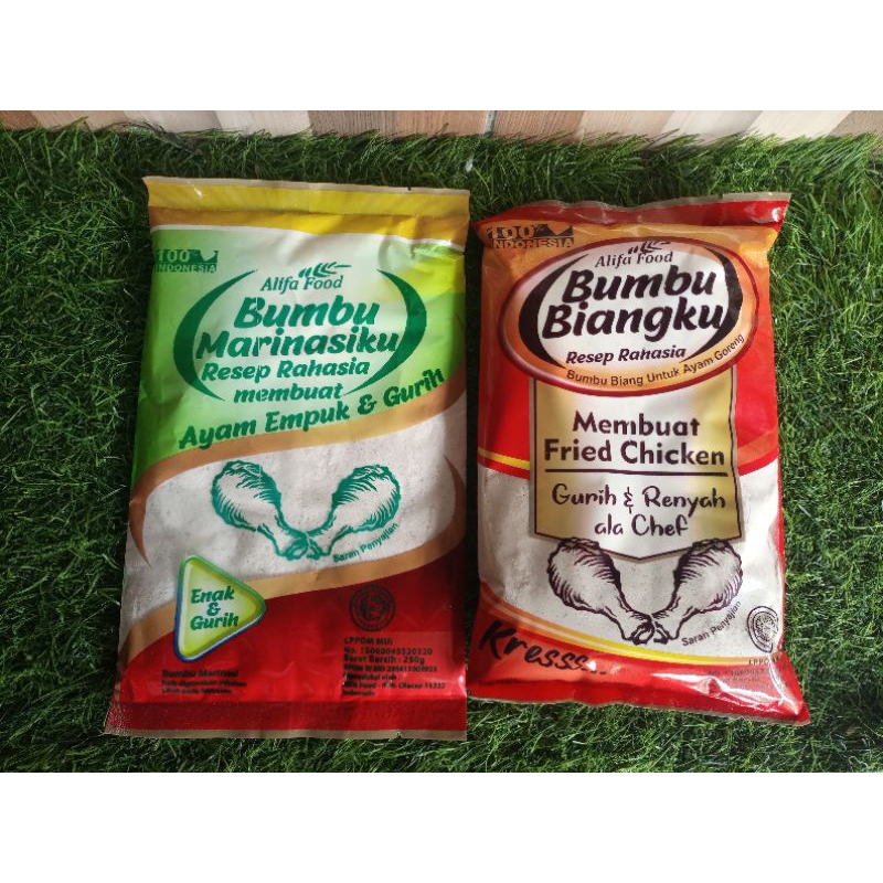 

bumbu biangku 750gr dan marinasiku 250gr