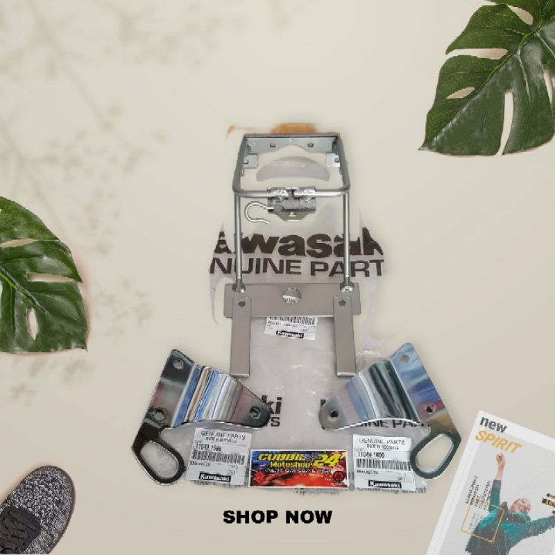 kupingan lampu ninja ss/kuping lampu ninja s/ss/r original/breket lampu ninja ss/s/r ori kawasaki/br