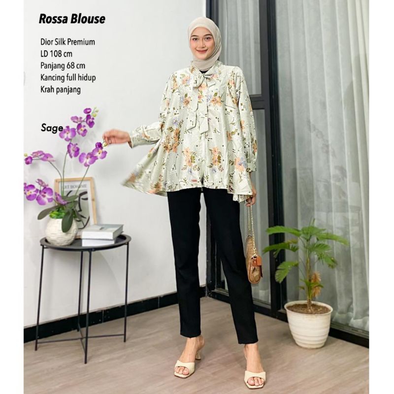 Blouse Silk Premium - Rossa Blouse //JF755