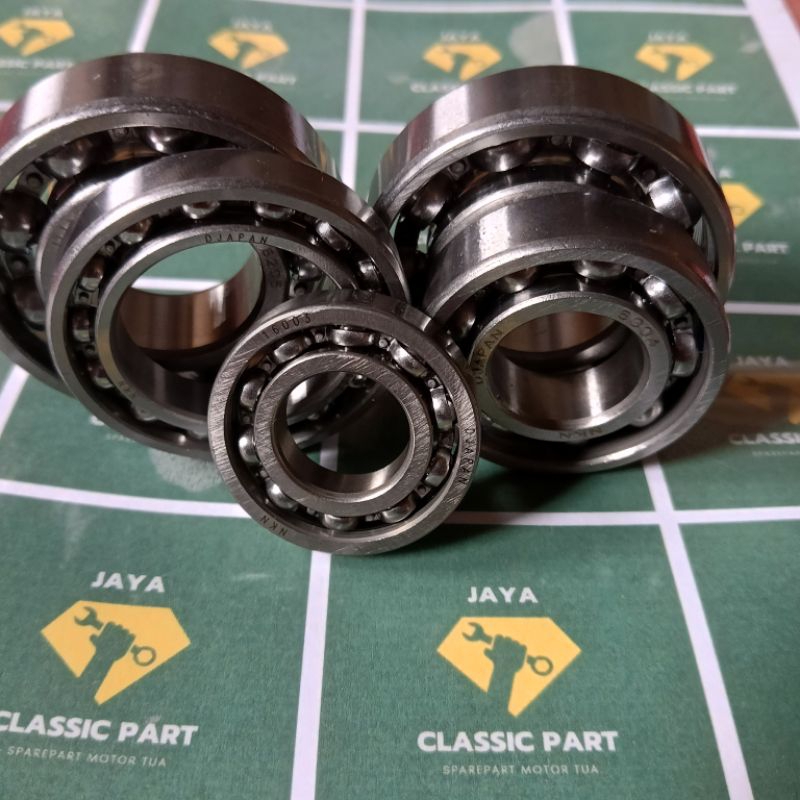 BEARING GEAR BOX FULLSET LAHER MAJU MUNDUR VIAR KARYA TIPE PANJANG /DAMPER LEHER GIRBOK RODA TIGA OR