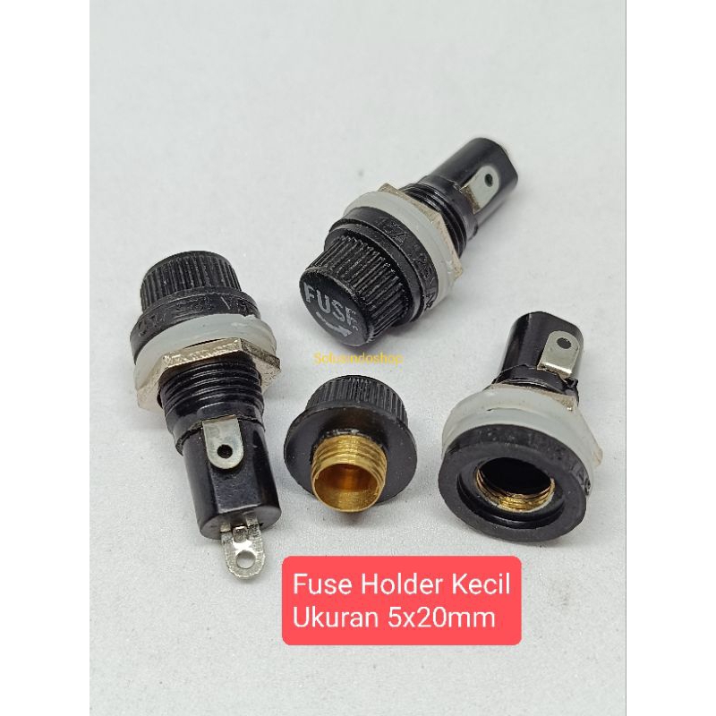 Fuse Holder Kecil 5x20mm / Tempat Sekring 5x20mm Kecil / Rumah Sekring