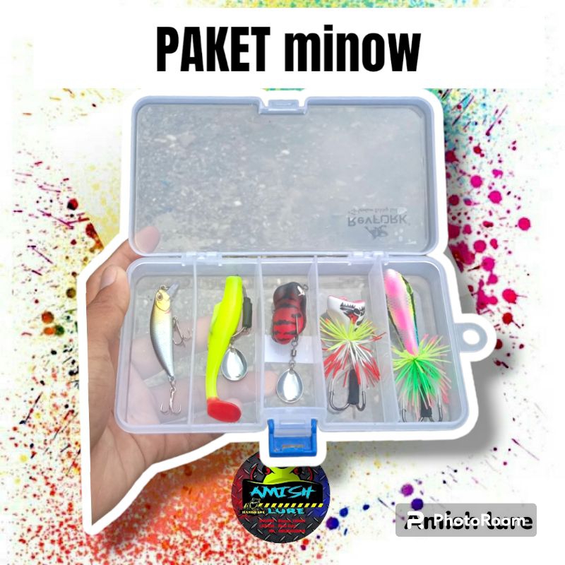 PAKET HEMAT Umpan CESTING + BOK ( Geol, Jaws, sofrog, softlure, minow)