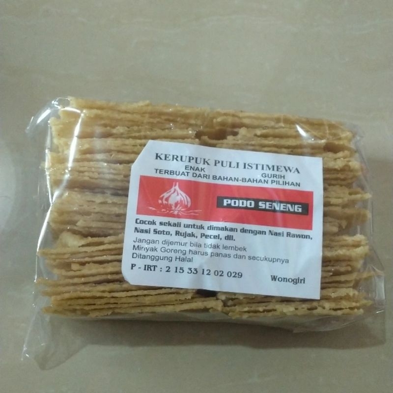 

Kerupuk Puli Istimewa (Kerupuk Gendar) 500g