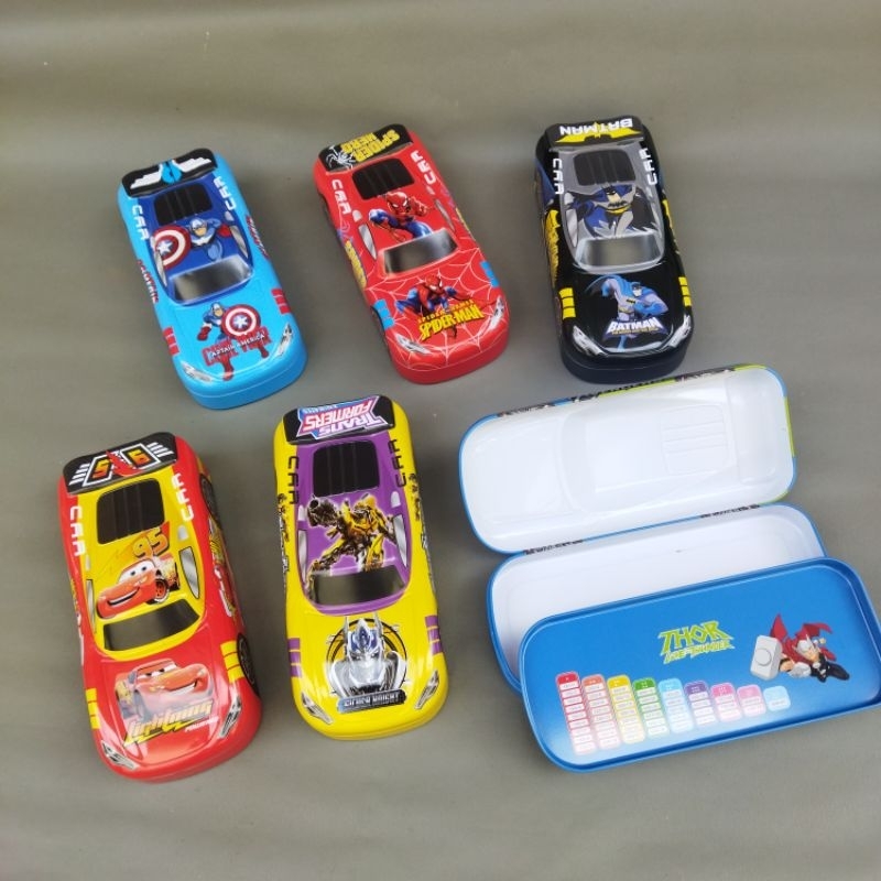

Kotak Tempat Pensil Kaleng Mobil Karakter Anak Pensil Case Car Tlekem Wadah Pencil Anak Laki Cowok