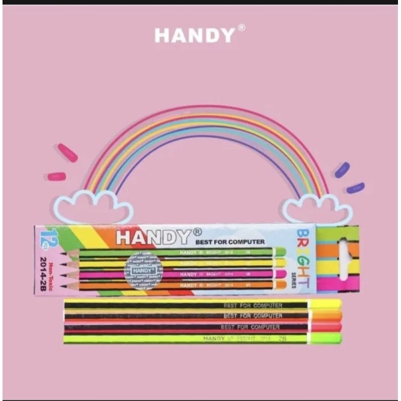 

Pensil 2B Warna Warni HANDY Bright 2014 Non Toxic