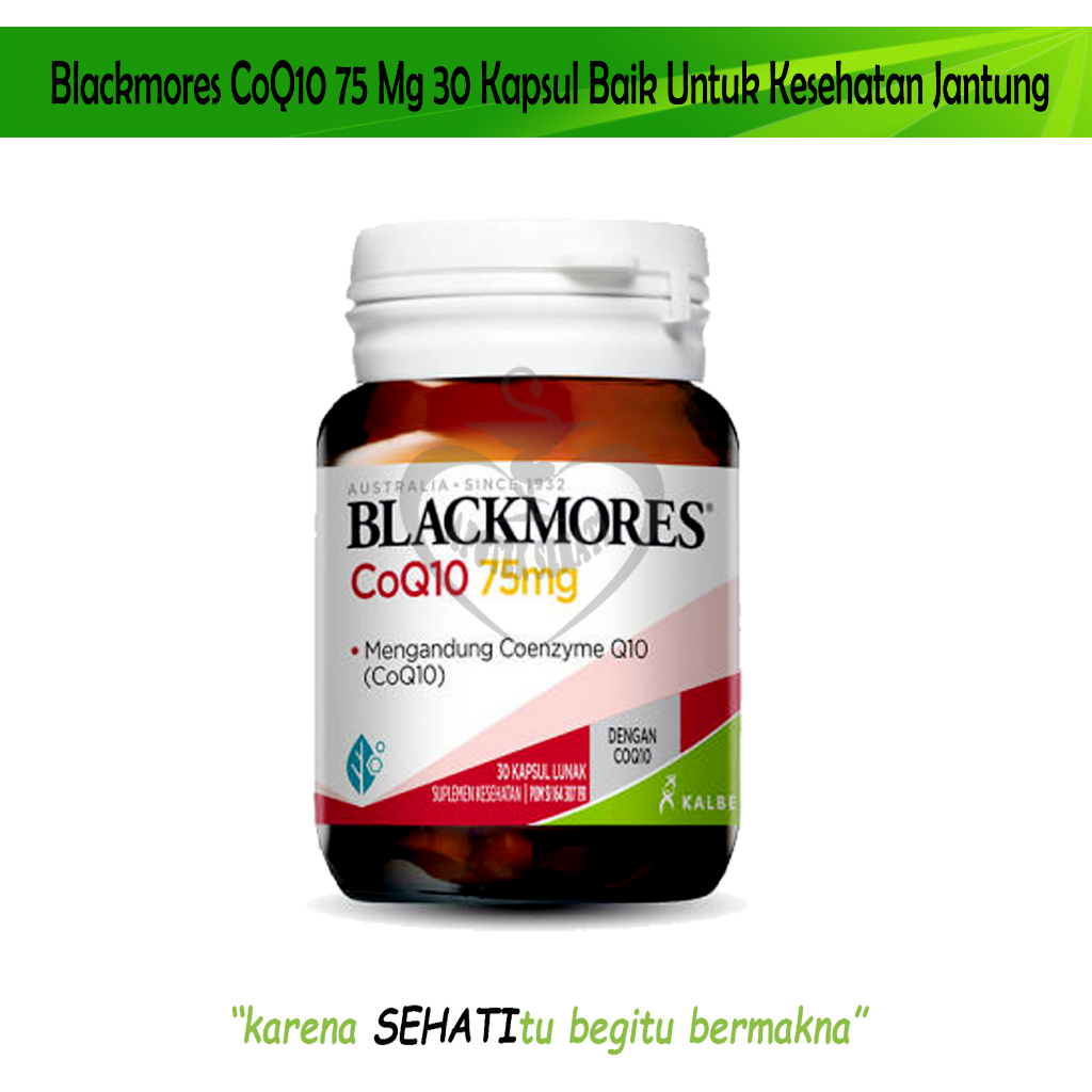 Blackmores CoQ10 75mg Suplemen Memelihara Kesehatan Jantung