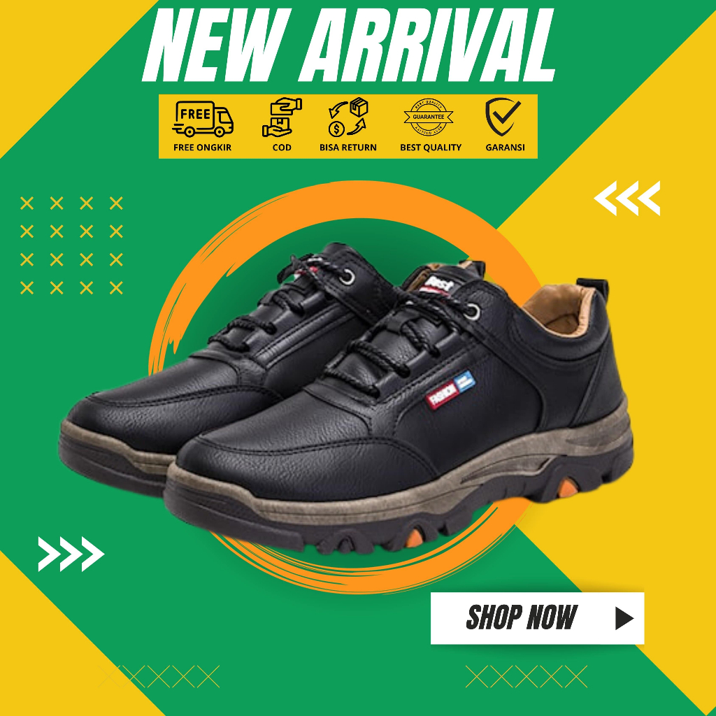 Sepatu pria boots model kulit terbaru DRIIM sepatu kuat premium import Sepatu Olahraga Shoes Sport O