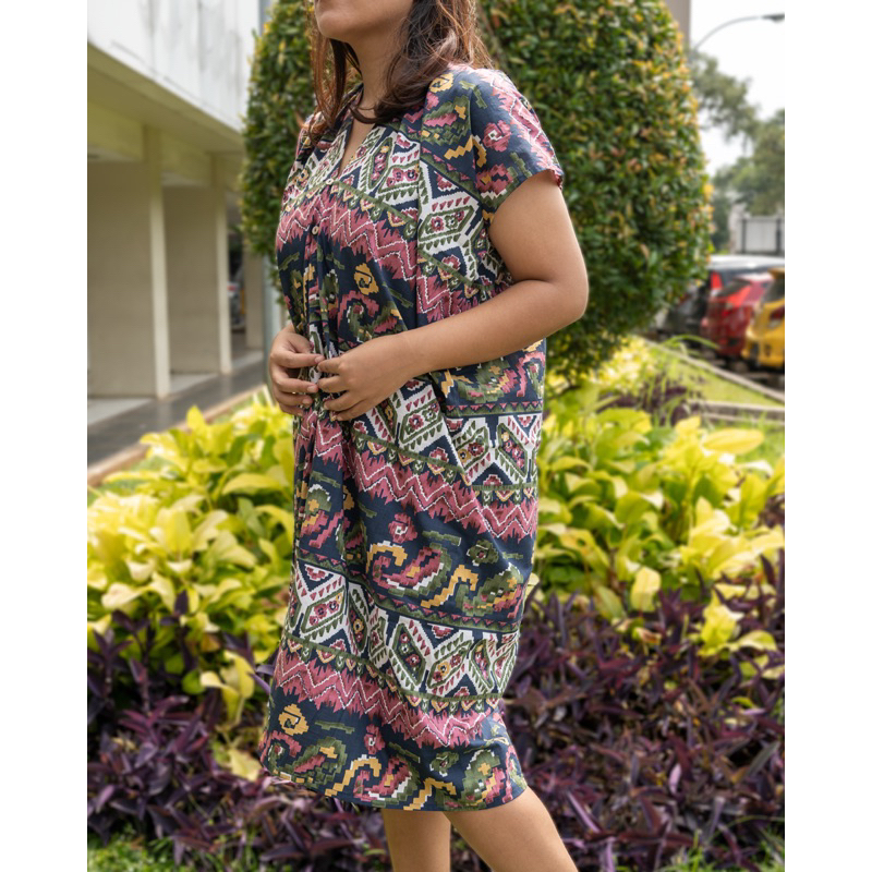 Dress Tunik motif Tribal Etnik