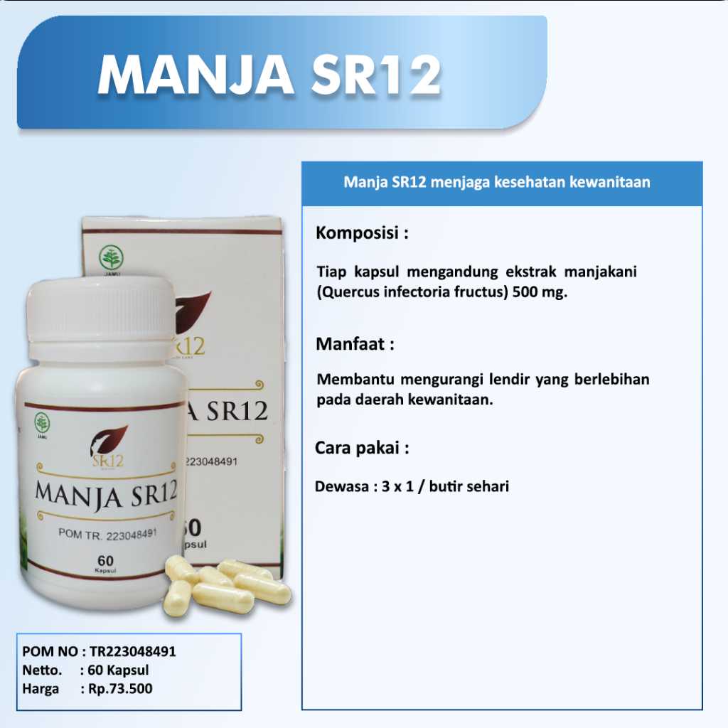 MANJAKANI / PERAPAT / ATASI KEPUTIHAN / MELANCARKAN HAID / PROMIL / WASIR / MANJAKANI ORIGINAL / BERKUALITAS / BPOM / saudagarsr12