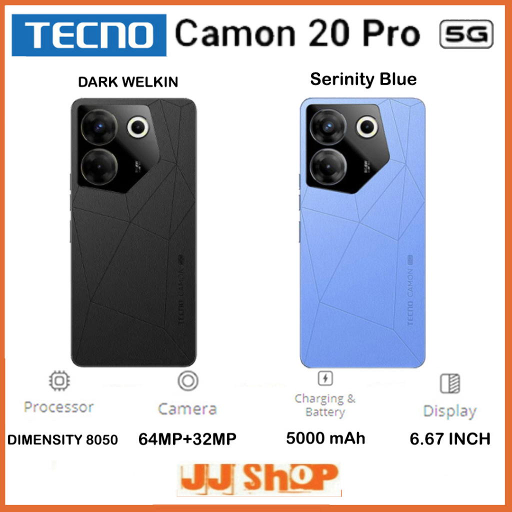 TECNO CAMON 20 PREMIER 5G 8/512 GB - CAMON 20 PRO 5G &amp; 4G 8/256 GB RAM 8GB ROM 512GB 256GB &amp; CAMON 19 PRO GARANSI RESMI