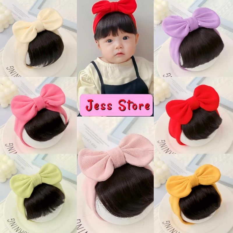 Headbands Cute Baby Girl Hair Wig / Bandana Rambut Poni Pita 0-3-2Th