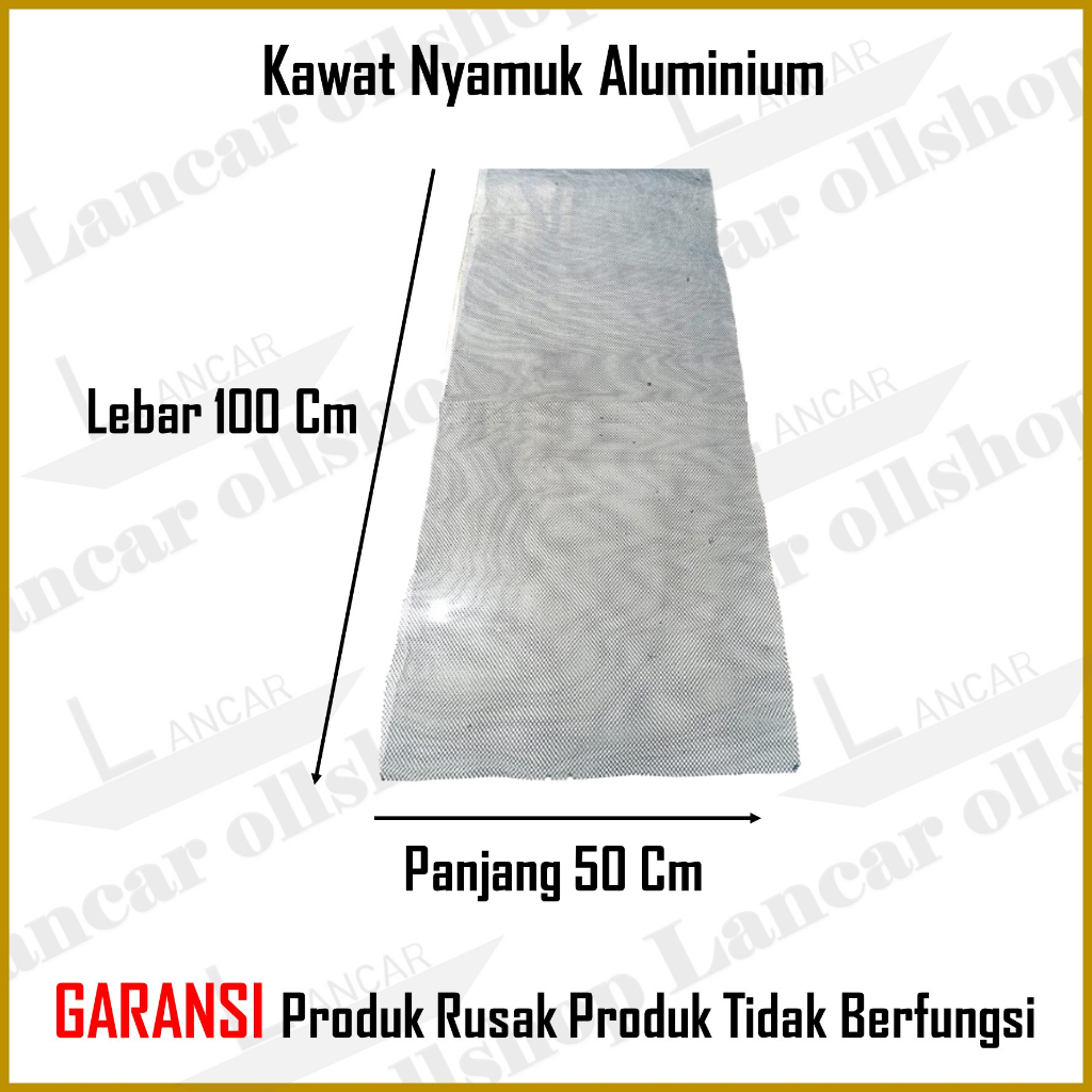 Kawat Nyamuk Jaring Aluminium / Kasa Nyamuk / Jaring Kawat Parabola Anti Karat Murah