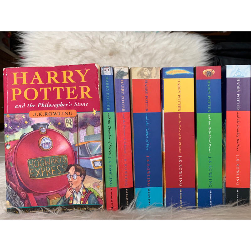 Harry Potter Boxed Set Paperback First Print Bloomsbury UK feat Philosopher’s Stone